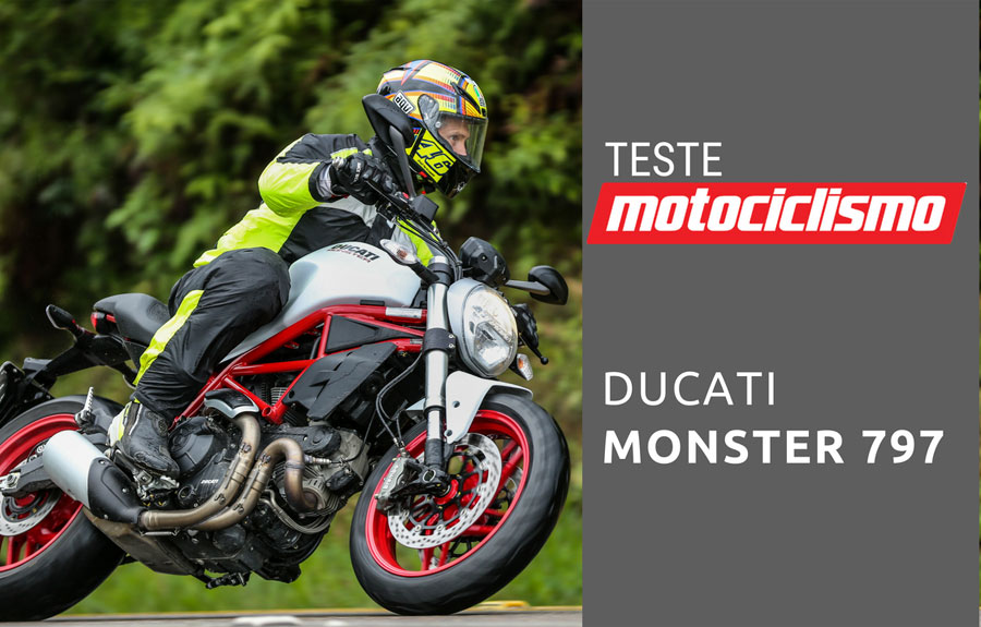 Ducati, Monster 797, Monster, naked, italiana, moto italiana, moto, Brasil, Superteste, vídeo, estrada, cidade, viagem, viagem de moto, motociclismo, Motociclismo Online, Revista Motociclismo