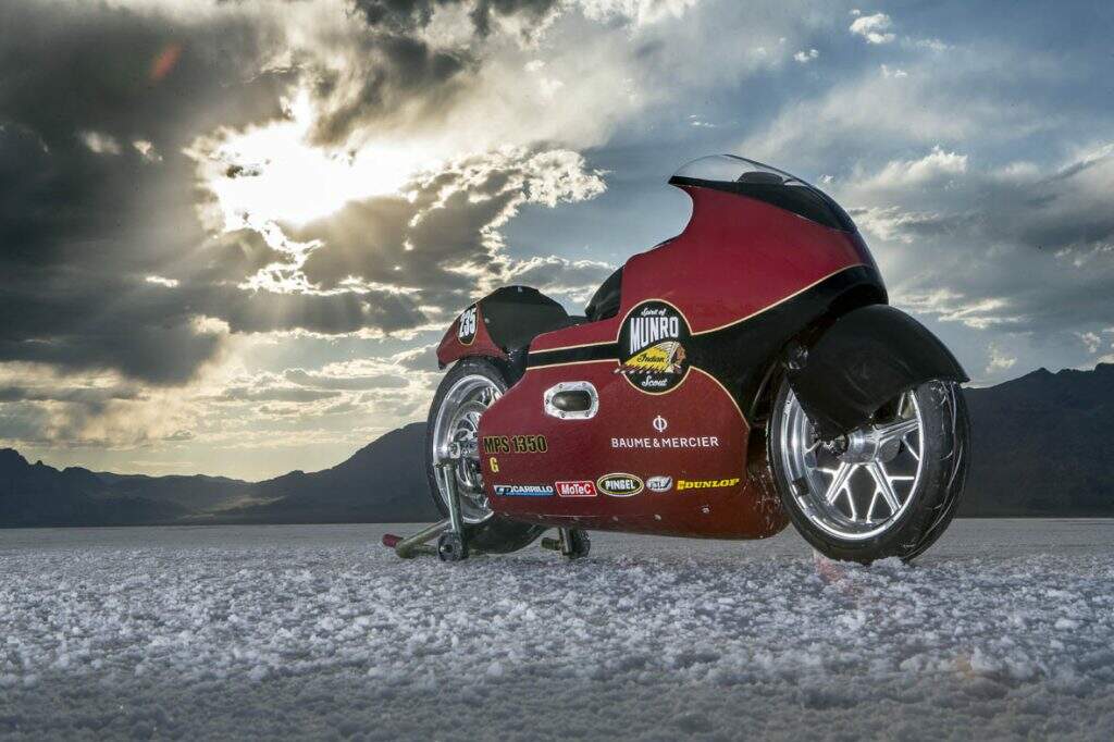 Indian Motorcycle, Spirit of Munro, Bonneville, deserto de sal, Utah, Lee Munro, Burt Muro, Anthony Hopkins, The World’s Fastest Indian, Desafiando Limites, velocidade, recorde, Kawasaki, Ninja H2, motociclismo, Motociclismo Online, Revista Motociclismo, Speed Week