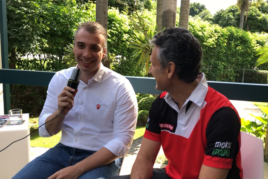 Diego Borghi, Presidente da Ducati do Brasil, em entrevista com Ismael Baubeta, editor da MOTOCICLISMO