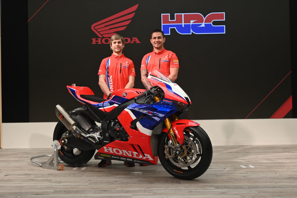 Álvaro Bautista e Leom Haslam, pilotos Honda do Mundial de Superbike 2020