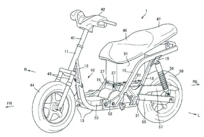 Suzuki registra patente de novo scooter elétrico. Modelo, que deve ser de baixo custo, será produzido na Índia.