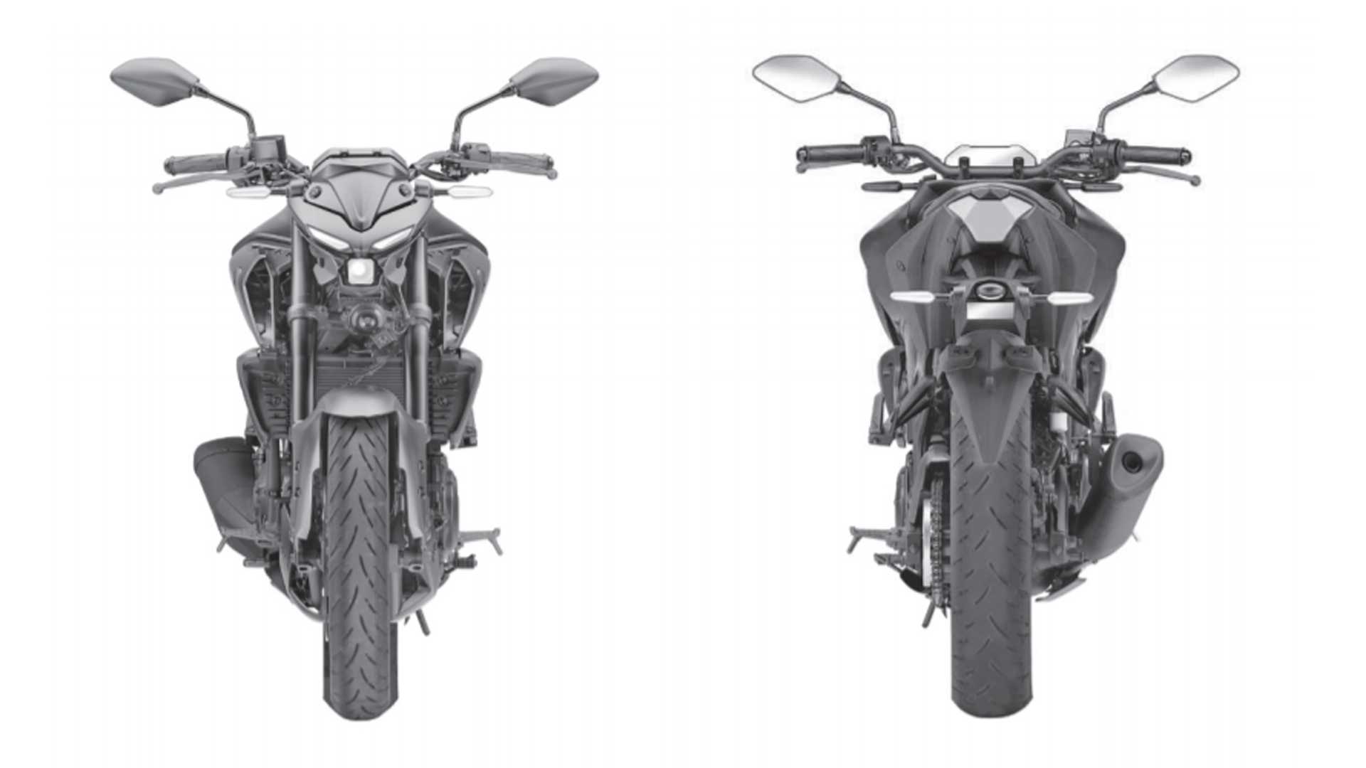 Yamaha patenteia novas MT-03 e Fazer 250 no Brasil
