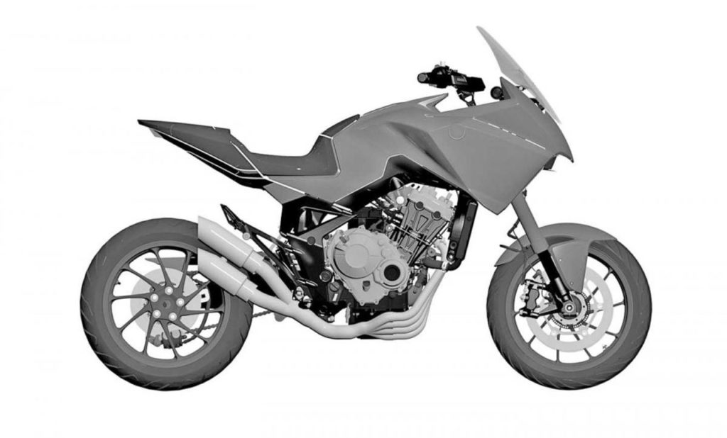 Patente parece com a Honda CB4X Concept