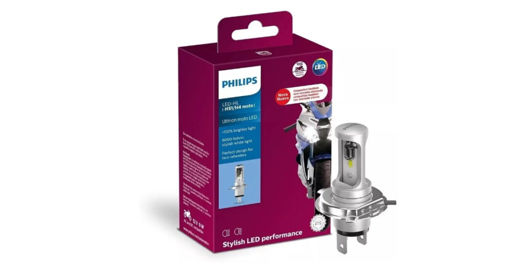 As lâmpadas LED Ultinon Moto, da Philips, iluminam até 130% mais do que as halógenas