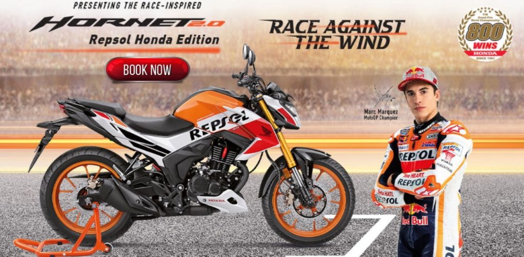 Honda celebra marca na MotoGP com Hornet Repsol Edition