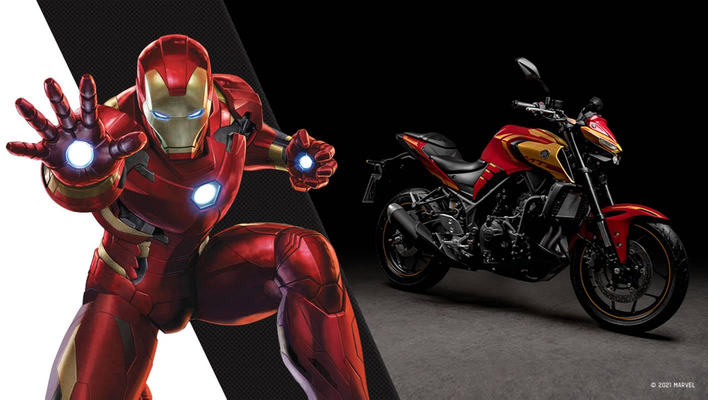 MT-03 Homem de Ferro expande parceria entre Yamaha e Marvel