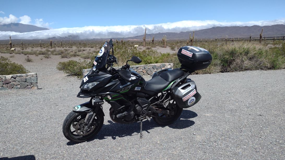 Cordilheira dos Andes de Kawasaki Versys 650 Tourer