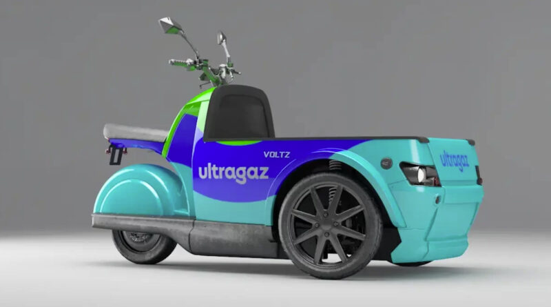 Voltz vende triciclos elétricos para Ultragaz entregar botijões