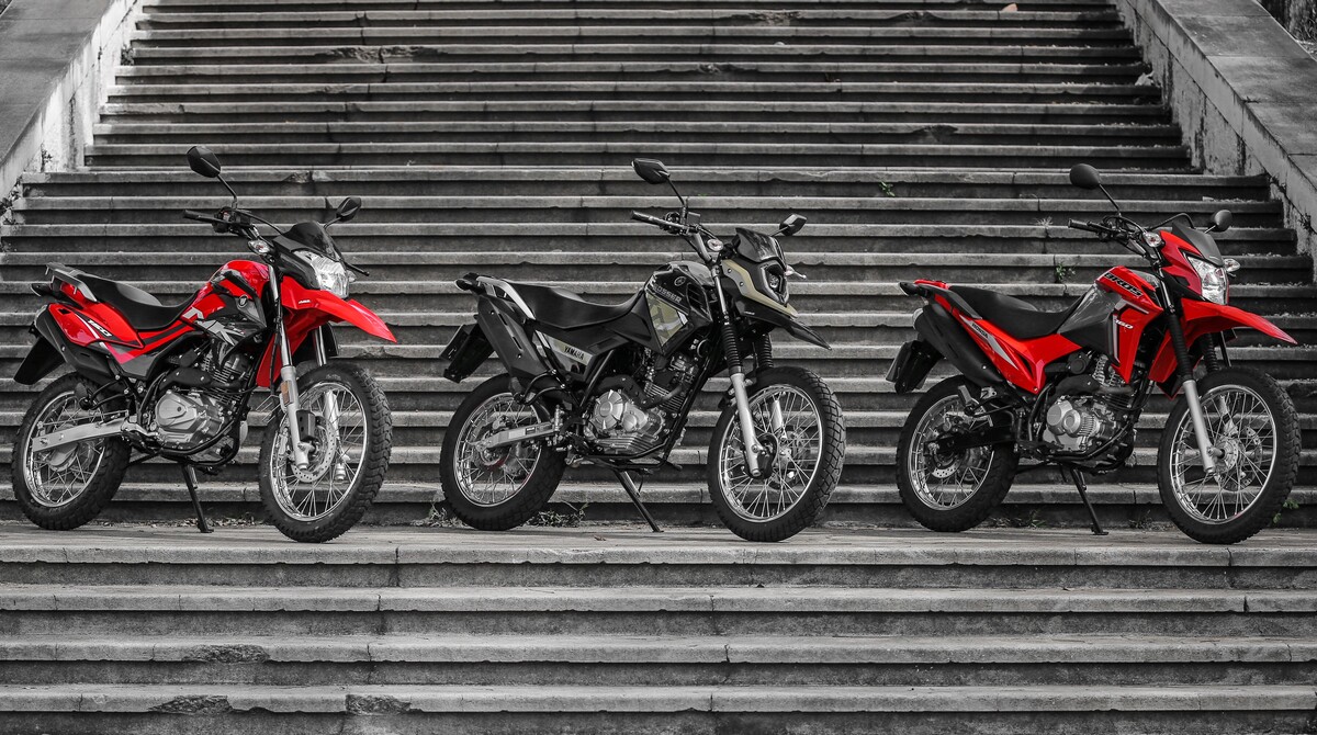 Yamaha Crosser 150, Honda Bros 160 e Haojue NK 150: quais as diferenças -  MOTOO