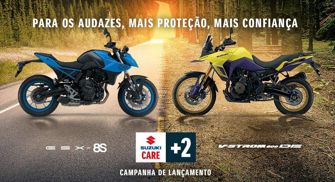 Suzuki revela preço das novas V-Strom 800 DE e GSX-8S na Europa