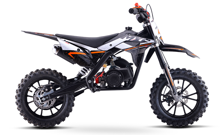 MXF 50 cm³ imagem lateral mini moto pit bike