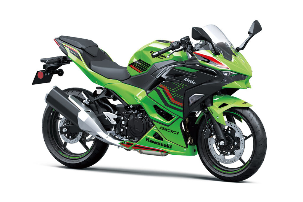 Kawasaki Ninja 500 SE KRT imagem lateral frontal