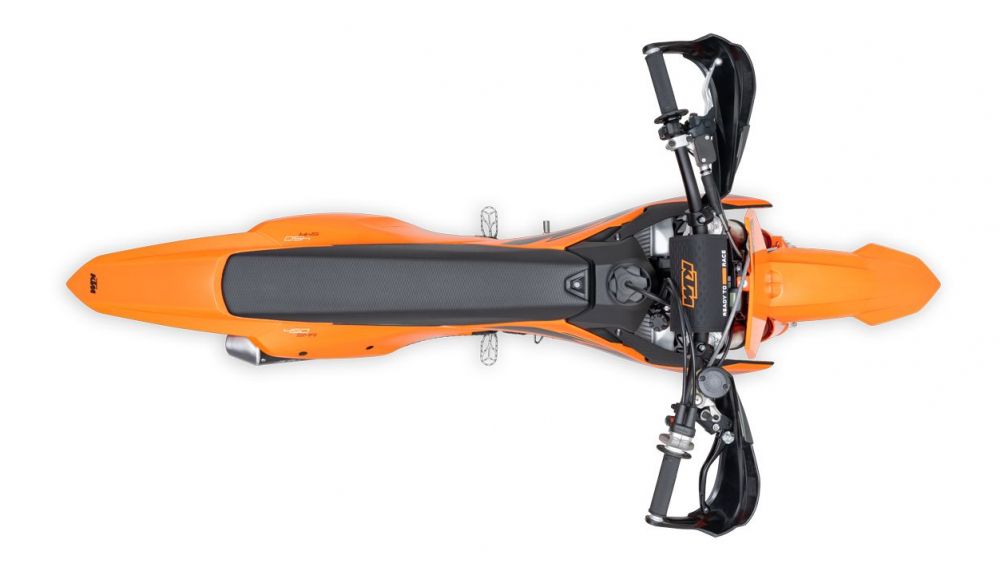 KTM 450 SMR 2025 imagem do corpo por cima