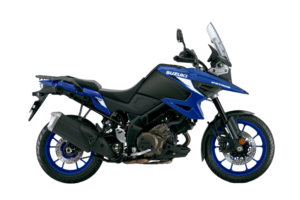 Suzuki V-strom 1050 2025 azul imagem lateral