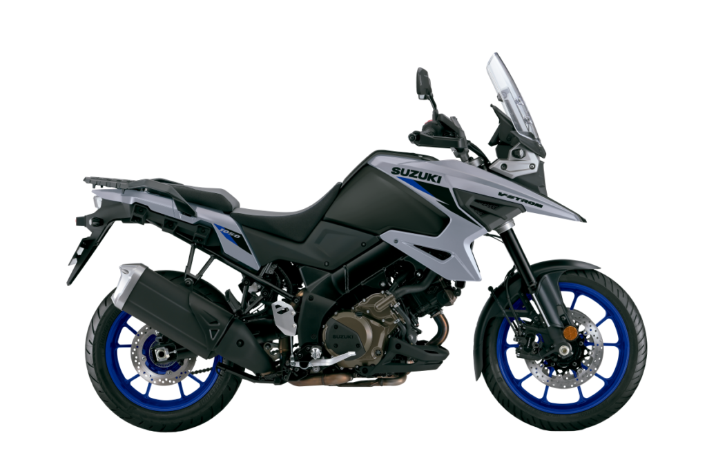 Suzuki V-strom 1050 2025 cinza imagem lateral