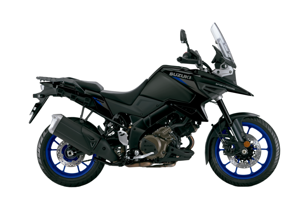 Suzuki V-strom 1050 2025 preta imagem lateral