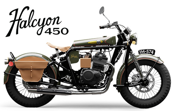 imagem lateral da Halcyon 450 classic