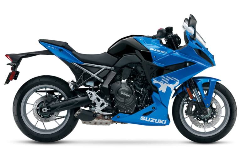 imagem lateral Suzuki GSX-8R 2025 Blue