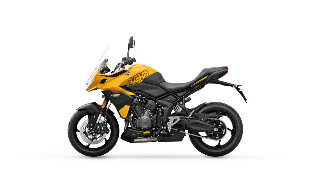 imagem lateral nova Triumpph Tiger Sport 800 amarela