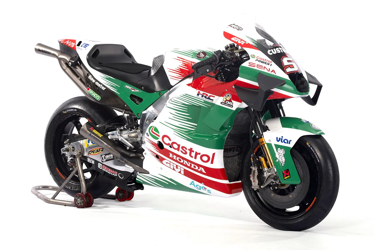 imagem lateral Honda MotoGP Castrol