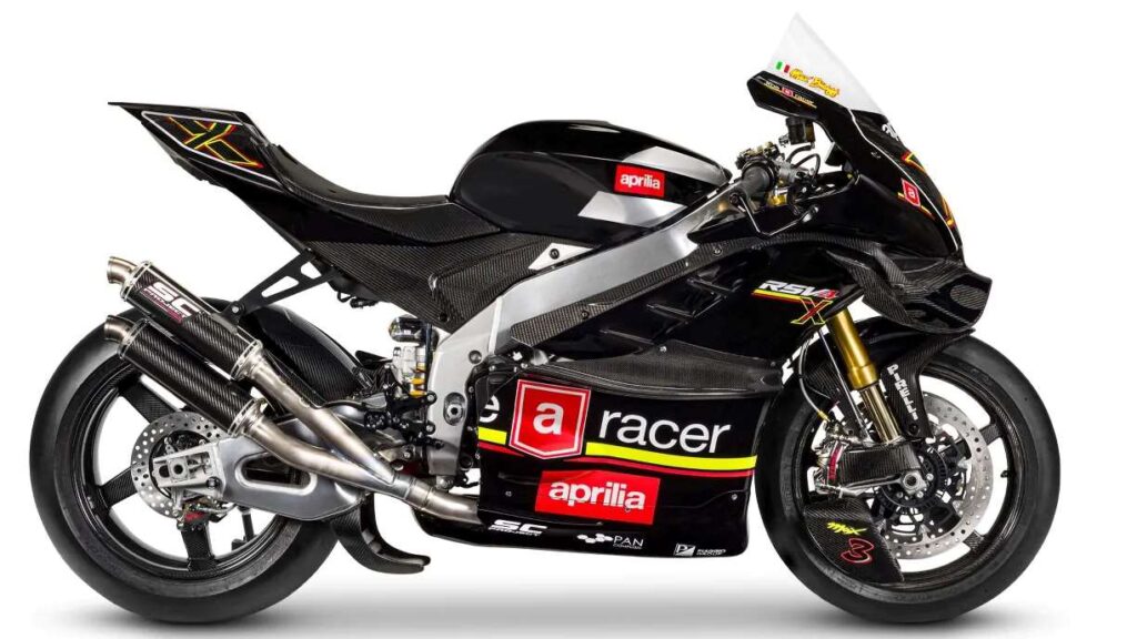 imagem lateral Aprilia RSV4 X Ex3ma