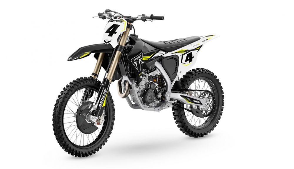 imagem lateral frontal Triumph TF 450 RC Edition