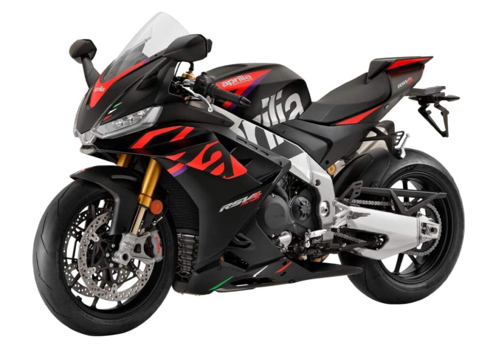 imagem frontal lateral Aprilia RSV4 Factory