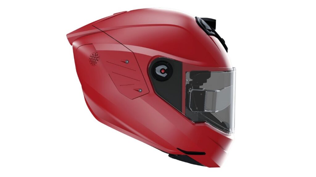 imagem do capacete iC-R da Intelligent Cranium Helmets com inteligência artificial