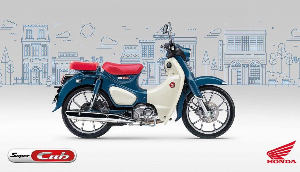 imagem lateral da Honda Super Cub