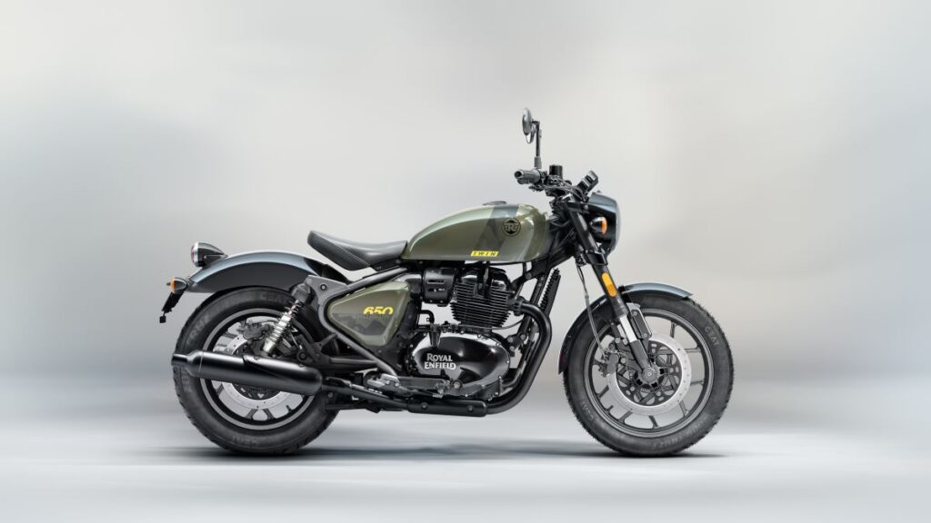 imagem da nova Royal Enfield Shotgun 650 verde