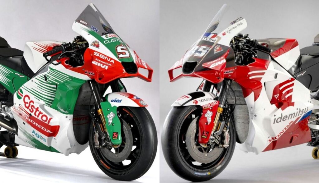 imagem da RC213V LCR Honda MotoGP 2025 de Johann Zarco e Somkiat Chantra