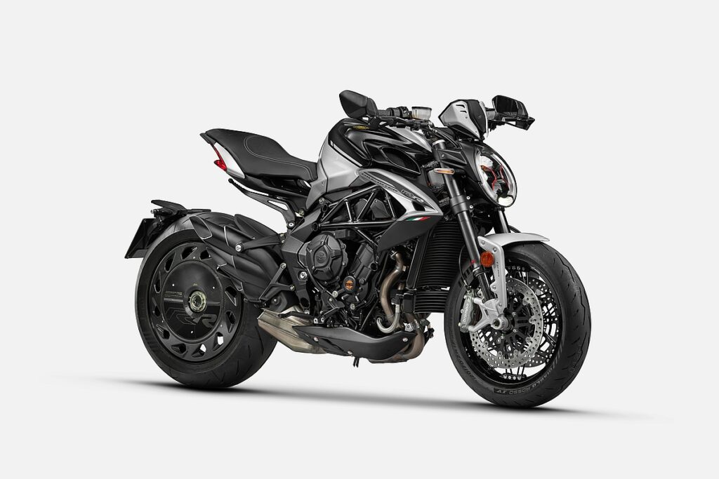 imagem lateral da MV Agusta Dragster RR Ottantesimo Anniversario