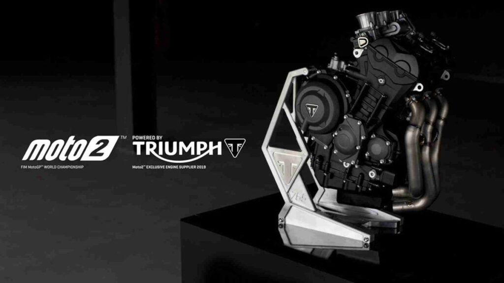 imagem do motor triumph para a moto2