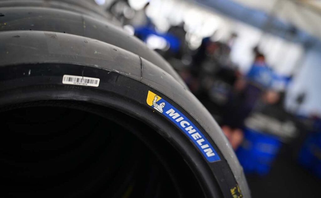 imagem do pneu Michelin da MotoGP