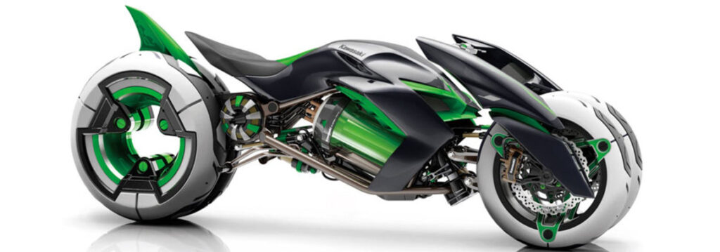 imagem da moto futurista kawasaki J