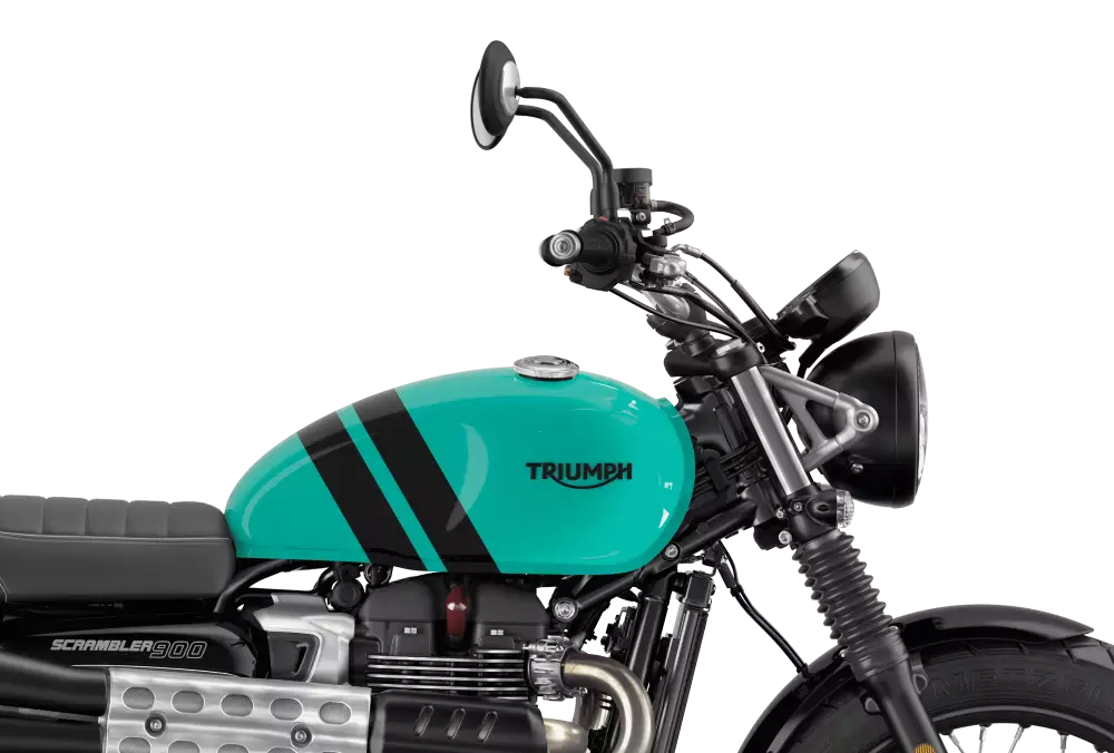 imagem do tanque de combustível da triumph scrambler 900