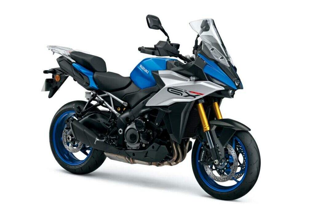 imagem diagonal suzuki gsx-s1000gx 2025 azul