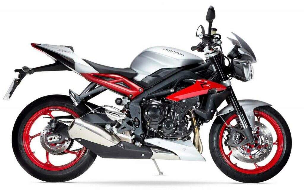 imagem lateral da Triumph Street Triple RX 2015