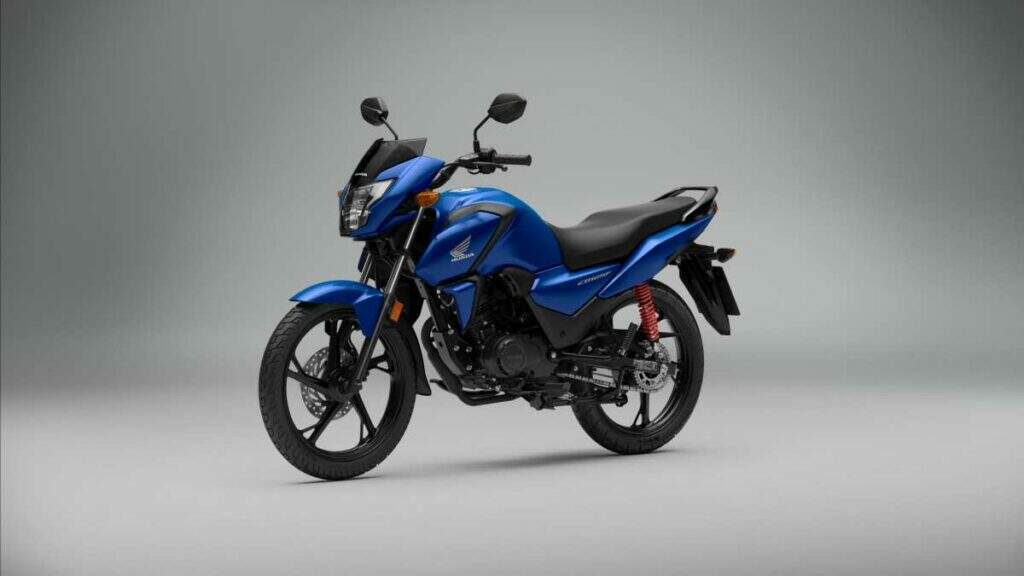 imagem da nova Honda CB125F 2026 azul