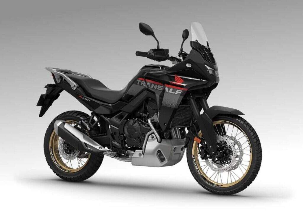imagem frontal da nova Honda XL750 Transalp 2025 black
