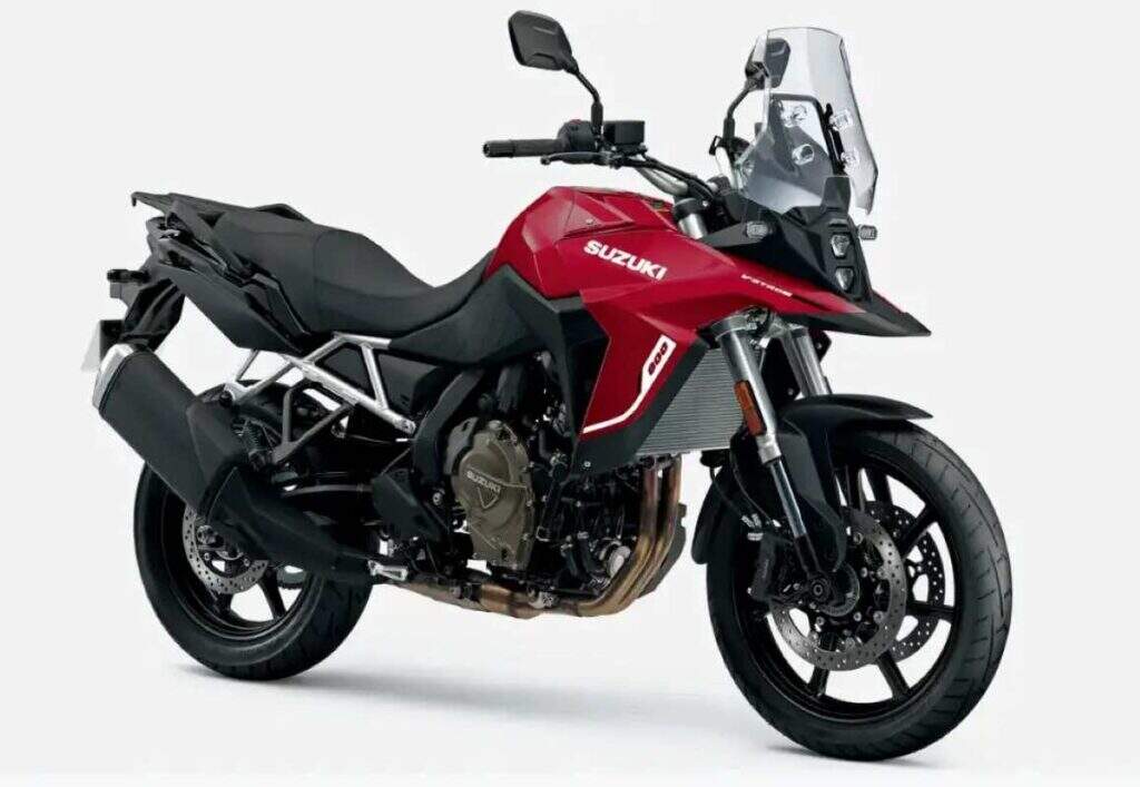 imagem da nova Suzuki V-Strom 800 2025 vermelha