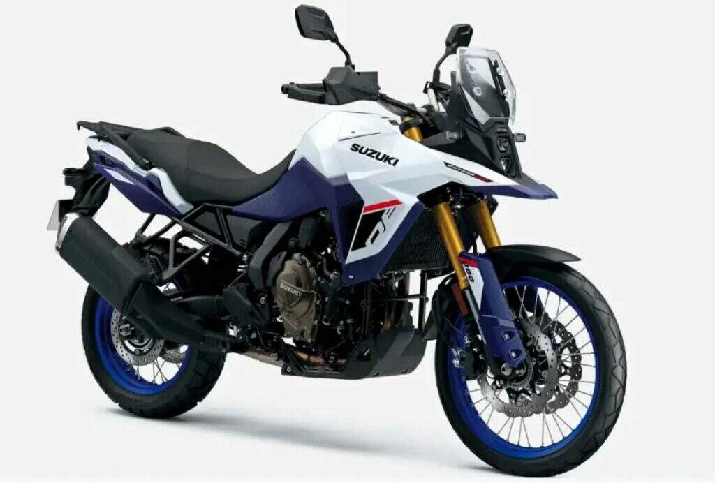 imagem da nova Suzuki V-Strom 800 2025 branca