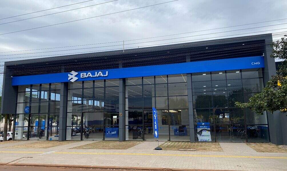 Fachada concessionária de motos CMG em Dourados