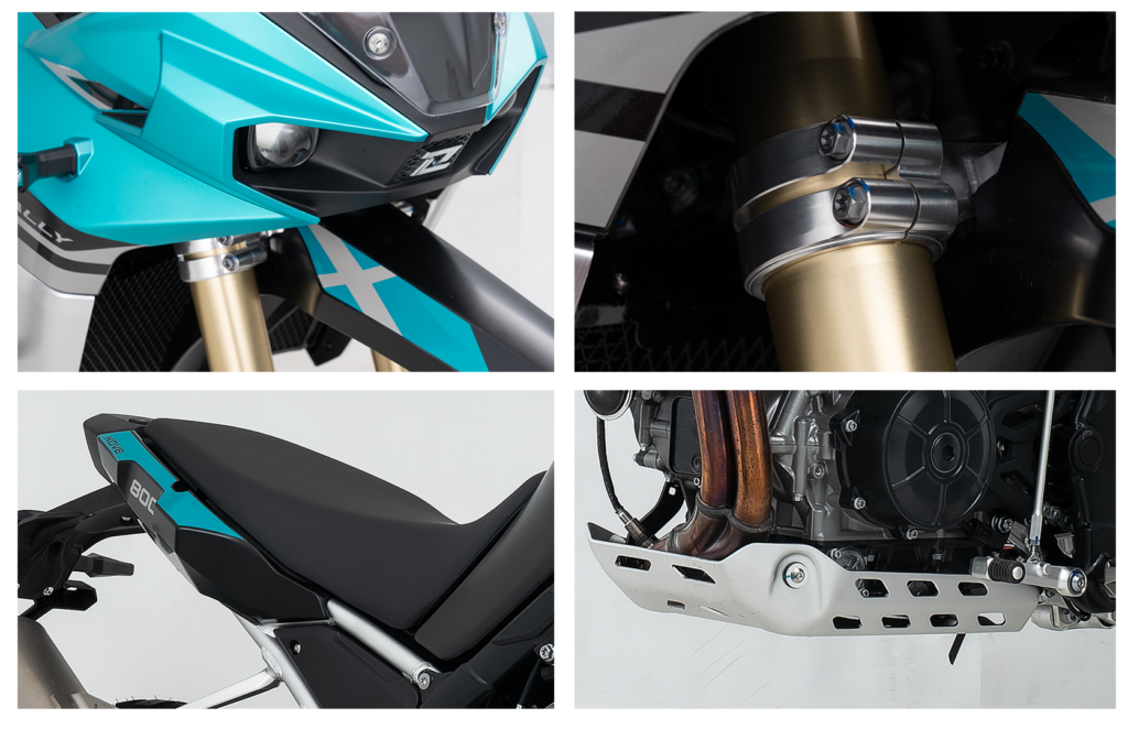imagem detalhes da Kove 800X Rally