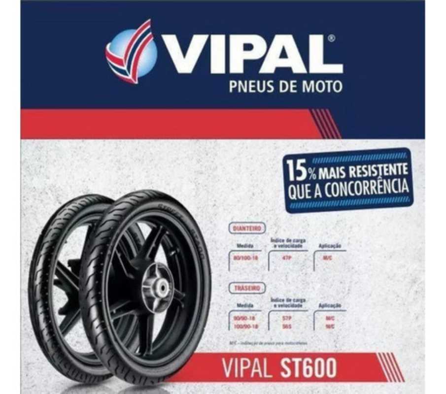 imagem pneu vipal st600 da honda cg 160 fan