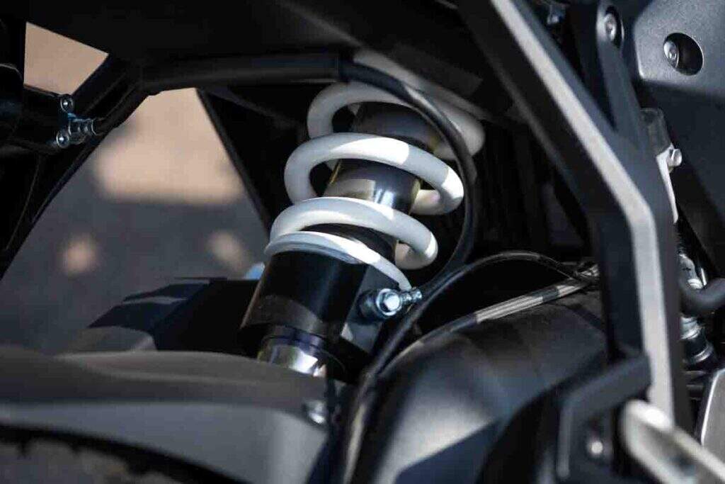 imagem do amortecedor traseiro da Triumph