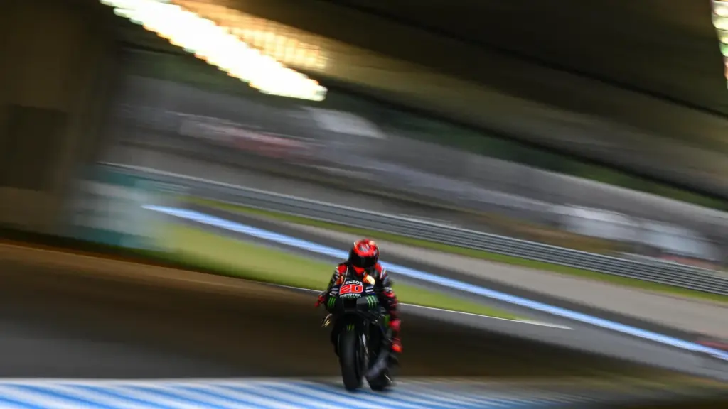 Fabio Quartararo, da Yamaha, no circuito de Motegi, no Japão