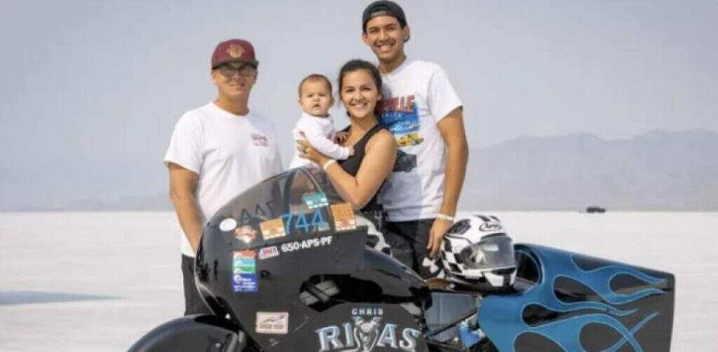 imagem chris rivas recorde mundial velocidade moto