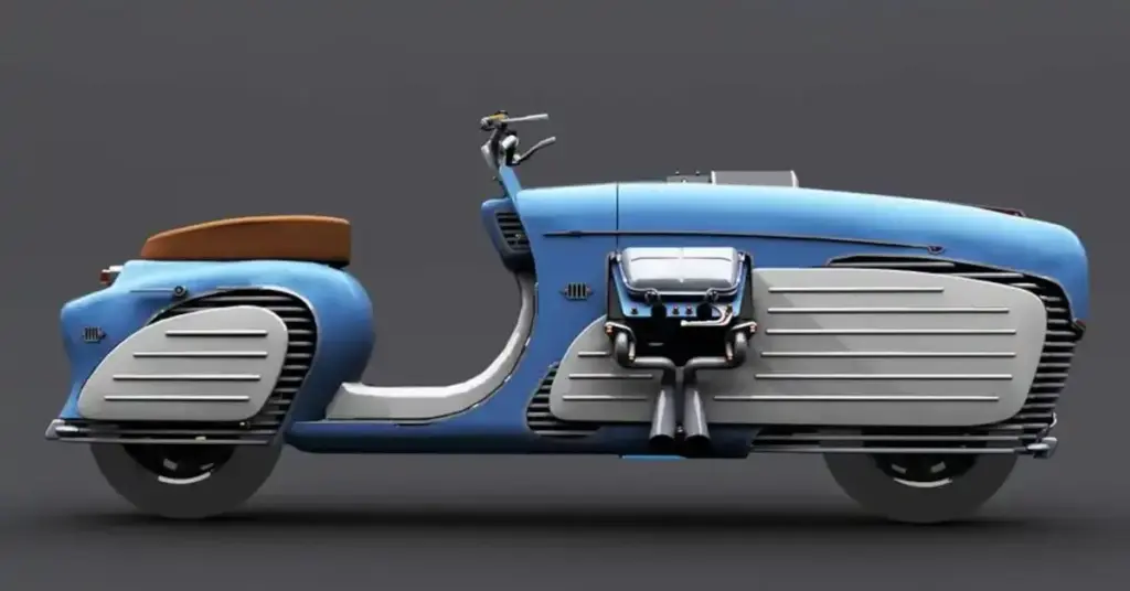 imagem scooter russo dieselpunk