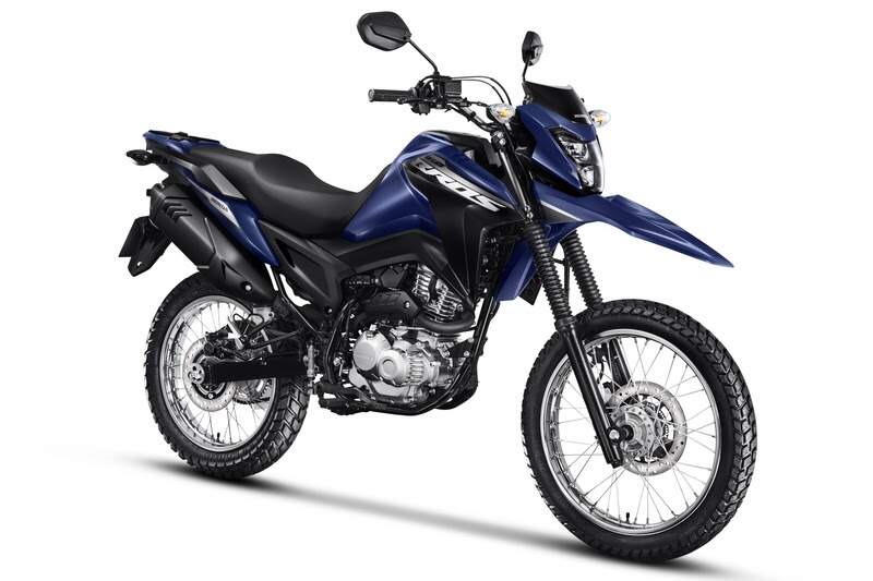 Moto Honda NXR Bros 160 2026 azul com freios CBS